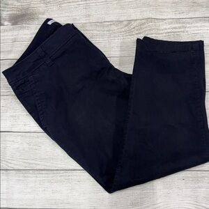 Liz Claiborne Navy Cotton Slacks